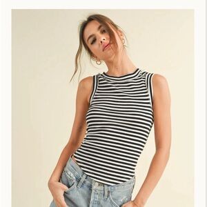 Miou Muse striped top! Like new, Medium but fits like a small.